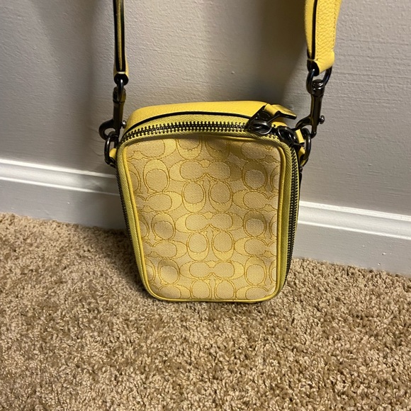 COACH Stanton Crossbody In Signature Jacquard Unisex Travel Bag Zip Closure - Picture 15 of 16